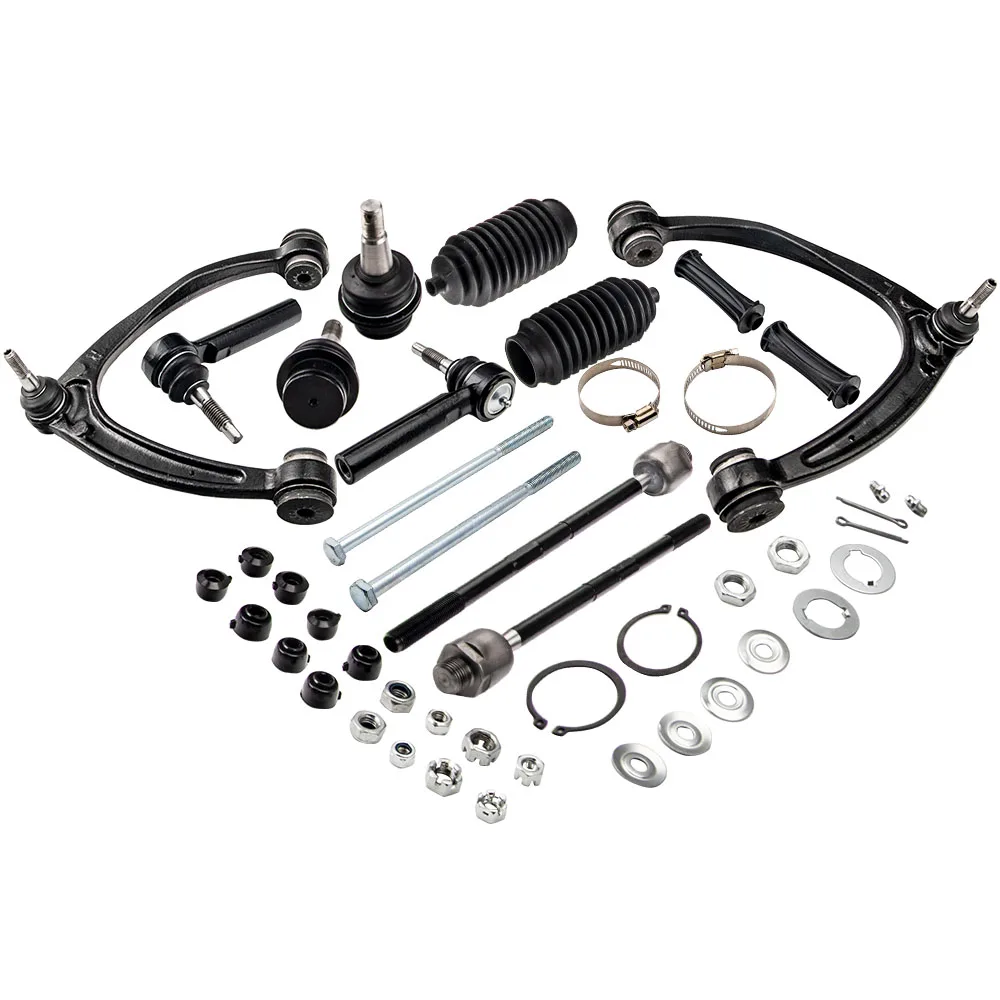 MaXpeedingrods 12 Pcs Front Upper Control Arm & Tie Rod Sway Bar for Silverado Sierra