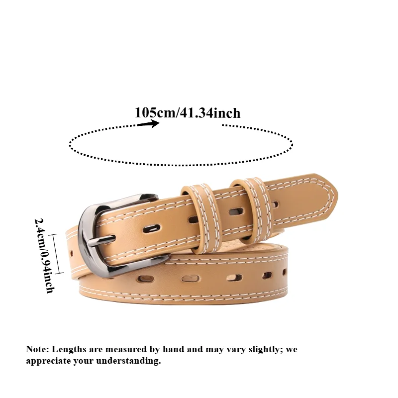 New Arrival Fashionable Trendy High-End Versatile Commute Belt Korean-Style Everyday Casual High-End Denim Belt for Dresses