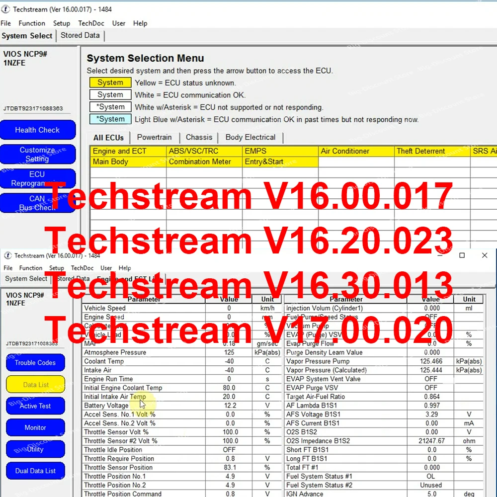 

Techstream 16.00.017 For OTC Scanner MINI VCI Car Repair Tools Diagnostic Equipment For diagnostics program Auto Repair Software