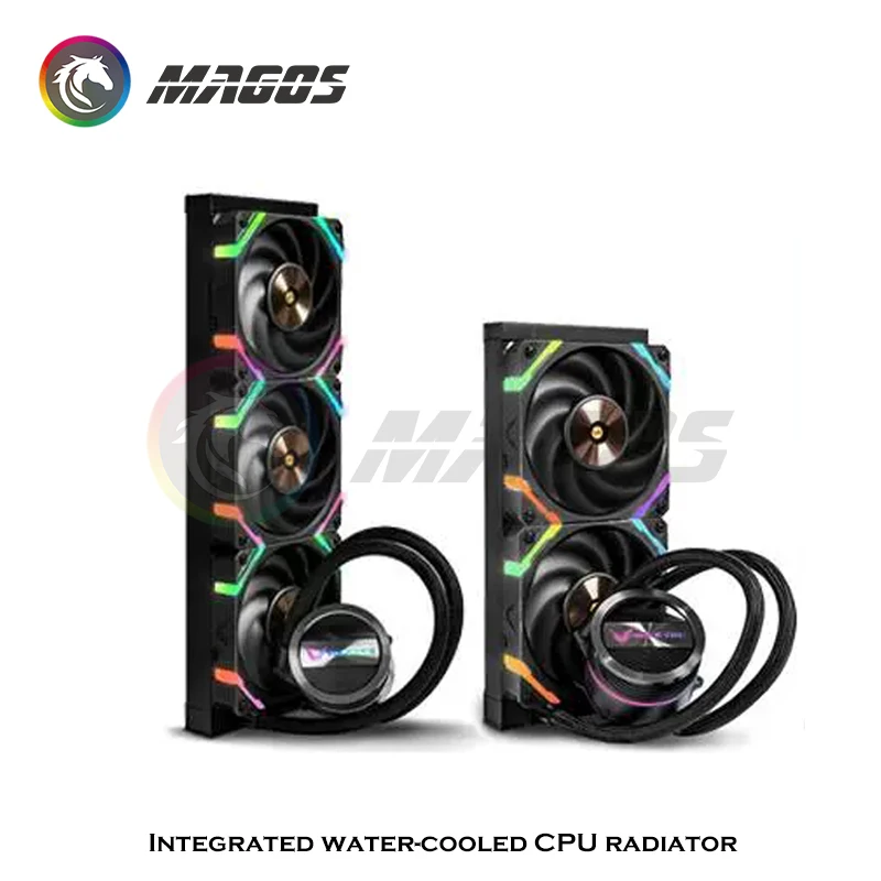 VK CPU Monitor Water Cooler 240mm Liquid Cooling Rgb Processor Cooler Cpu Heat Sink 120mm Fan PC Water Cooling Radiator