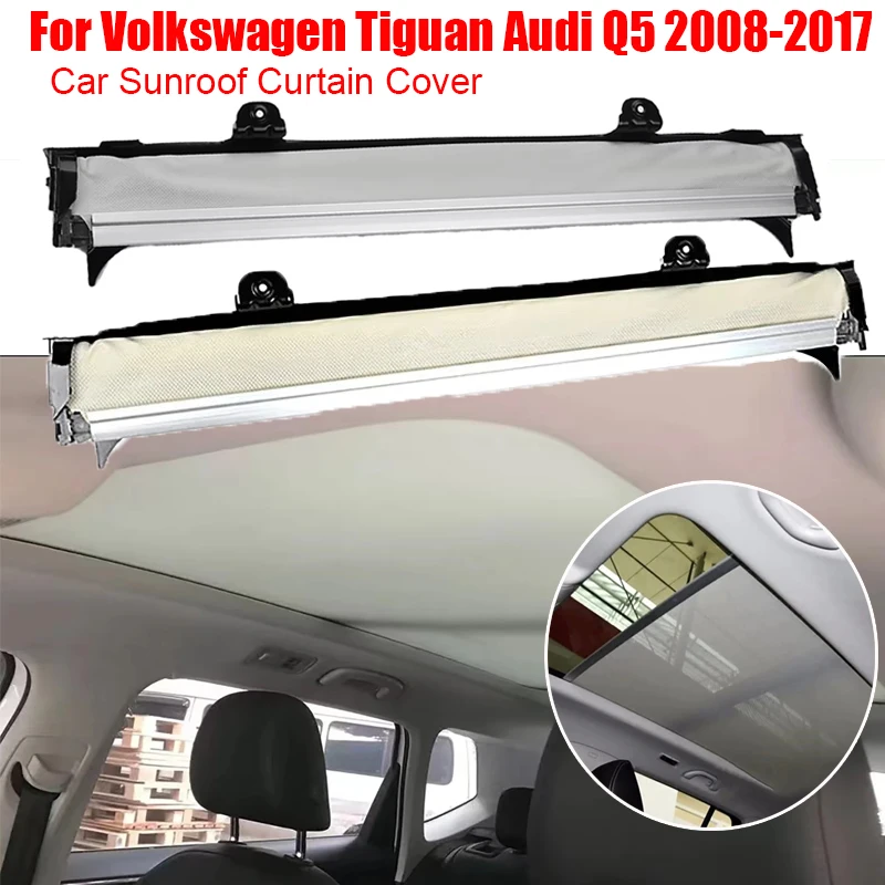 

Car Skylight Shutter Sunroof Curtain Cover Sunshade Assembly Sunroof Visor Fit for Volkswagen Tiguan Audi Q5 2008-2017 1K9877307