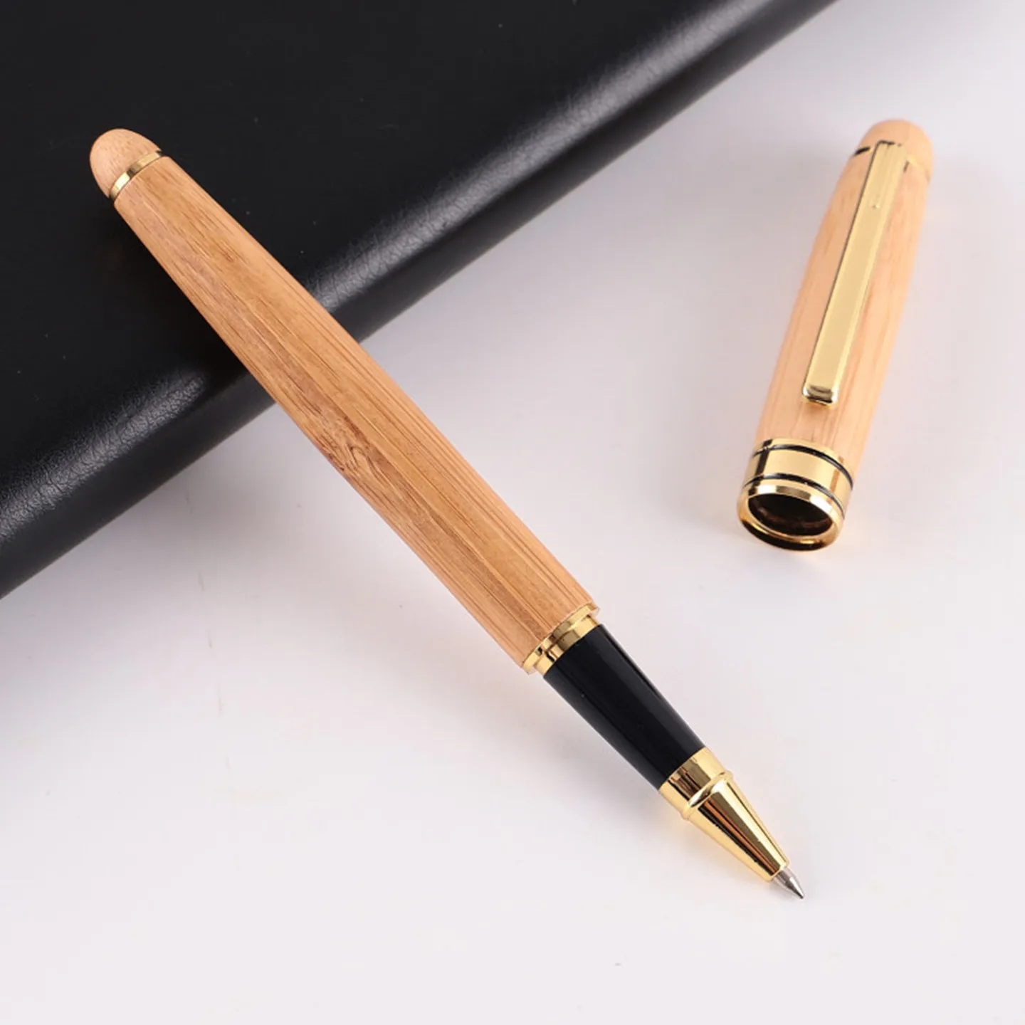 

Solid Wood Signature Pen Students Send Teachers Creative Gifts Bamboo Wood Ball Pen Birthday Gift Gift Box Set School Supplies
