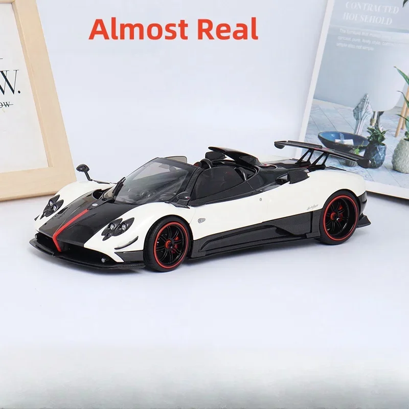 1:18 Pagani Cinque zonda Zonda โลหะผสมการบีบอัดเพลาจําลองขนาดเล็ก,ตกแต่งสําหรับผู้ใหญ่,ของเล่นเด็ก,ของขวัญเด็ก