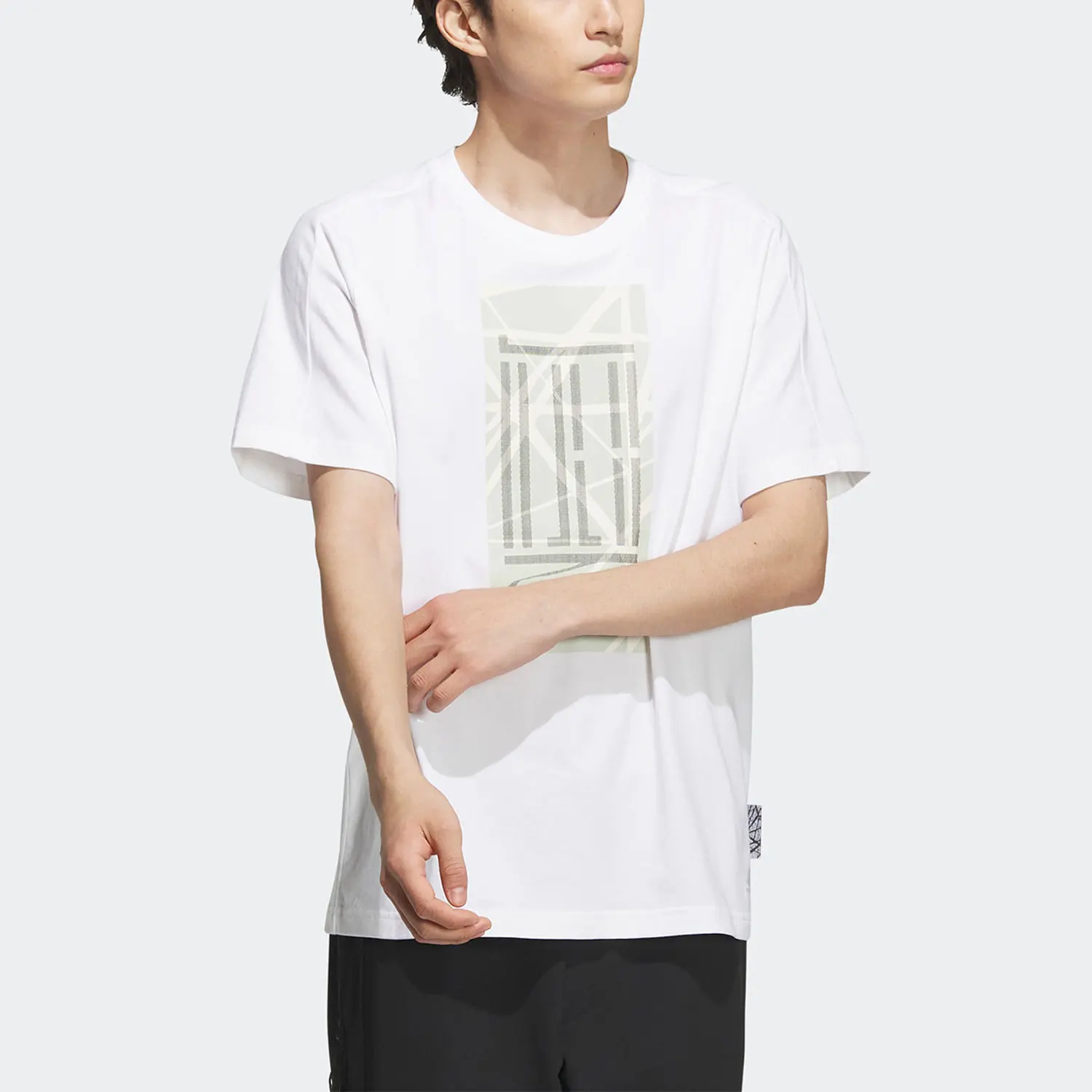 Adidas genuine Wuji series men's breathable sports casual short sleeved T-shirt IA8150