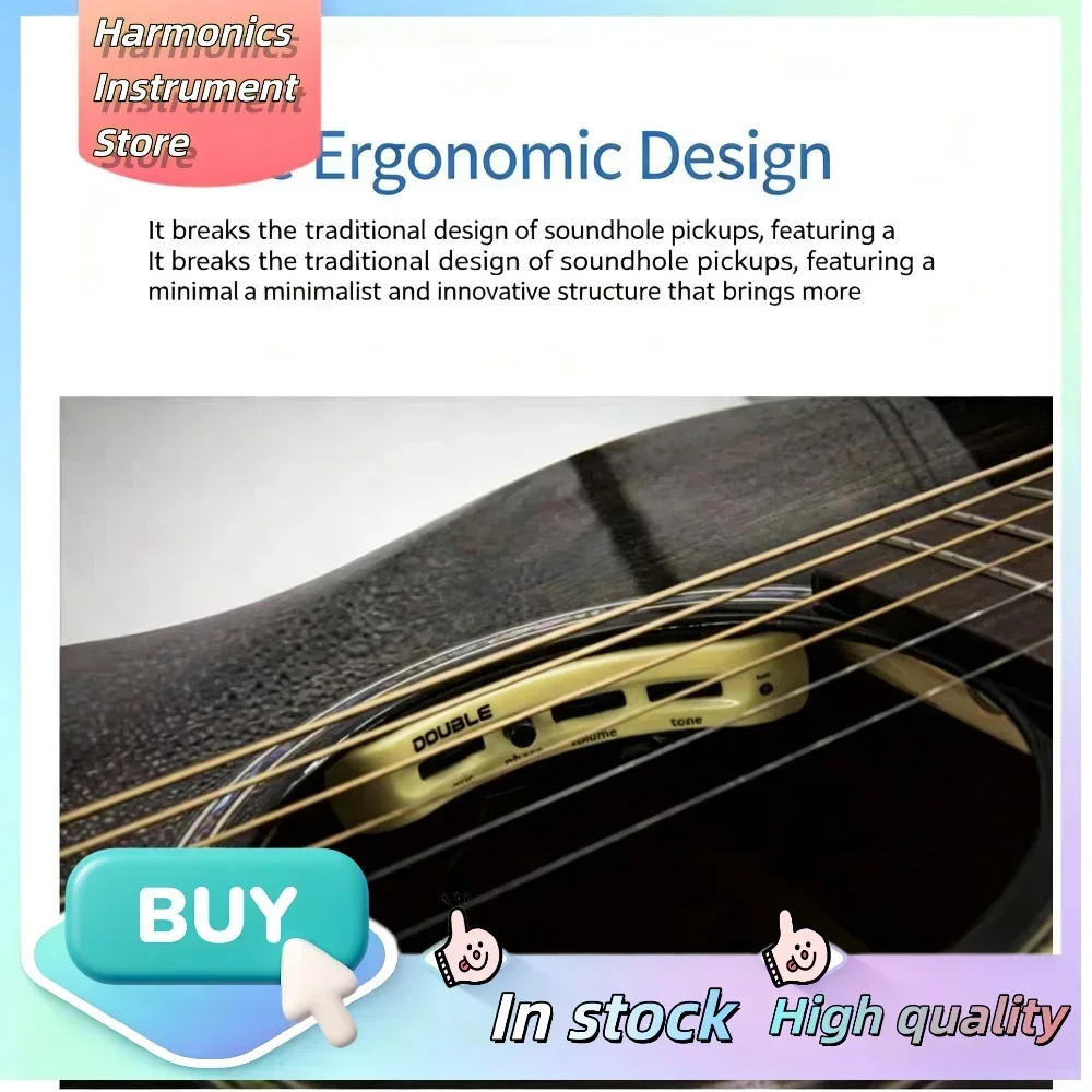 B1G/B2G Folk Guitar Double Pickups Plus Vibrating Soundhole Beginner Unisex