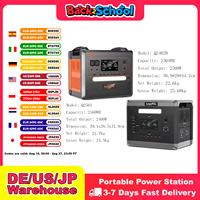 SOLARPLAY Q2501 Q2402M Portable Power Station 2160WH 2304WH LiFePO4 Battery with 2400W/2500W (4800W Peak) Solar Generator