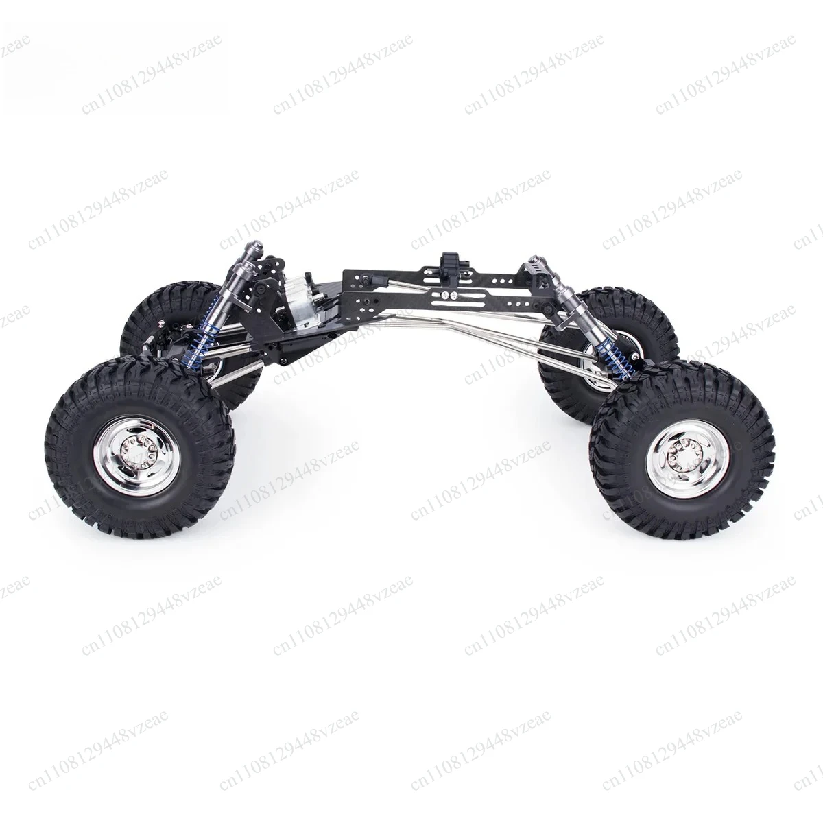 for 1/10 RC Crawler Cheater Rigs SCX10 II High Clearance Carbon Fiber LCG Chassis Kit with Transmission Shocks Absorbers