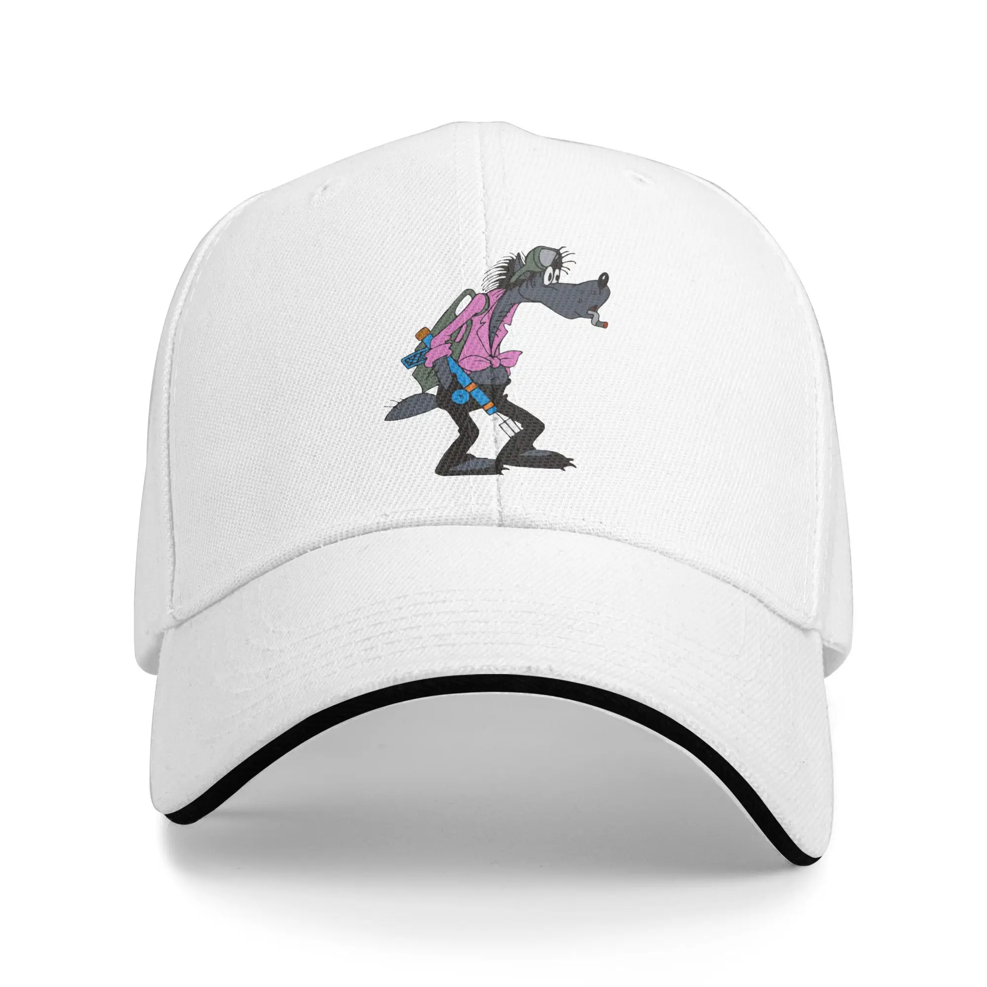 

Summer Nu Pogodi Wolf Cigarette Smoking Baseball Cap Hunting Camping Vintage Sun Hip Hop Hats Men Adult Hot Sale Caps