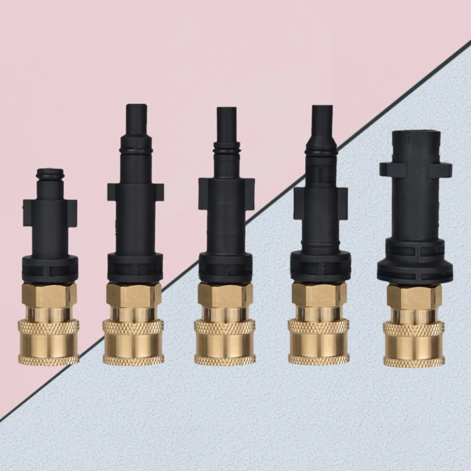 Quick Release Washer Converter 1/4 Nozzle Connector Metal Parts for High Pressure Water Pump Cleaning