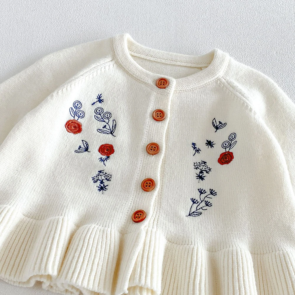 MILANCEL Kinderkleid Herbst 1-6T Süßes Blumenkleid für Mädchen Lose Kinderkleidung Koreanische Version Mädchen Prinzessinnenkleid – Detail 24