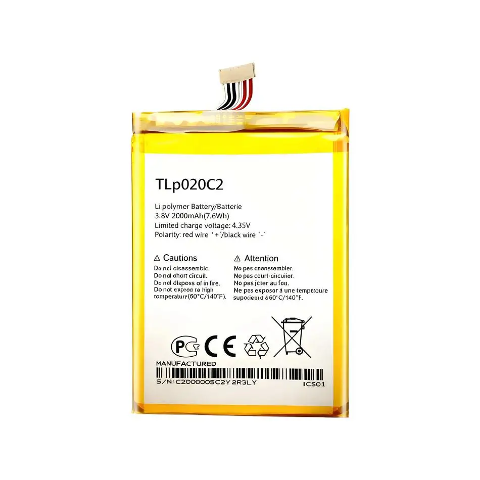 Mobile Phone Battery TLp020C2 For Alcatel One Touch Idol X 6040D 6040X for TCL idol X S950 S950T High-Performance Batteries - view 3