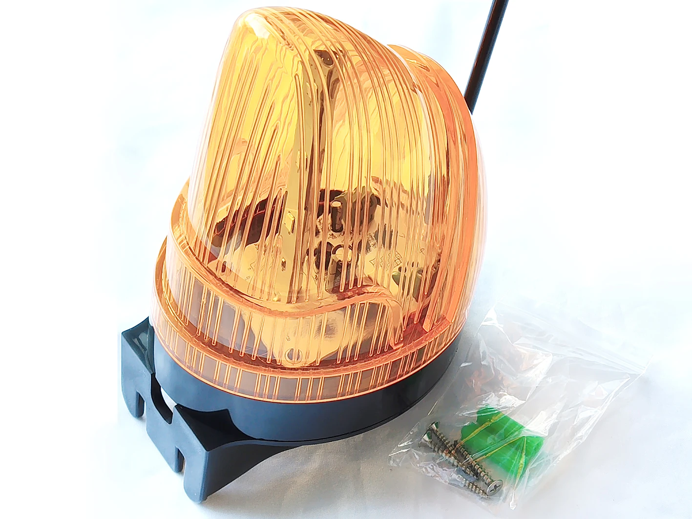 

Security Flashing Warning LED Light DC/AC 12V to 220V Swing Gate LED Light Orange Flash Alarm Lamp for Automatic Door