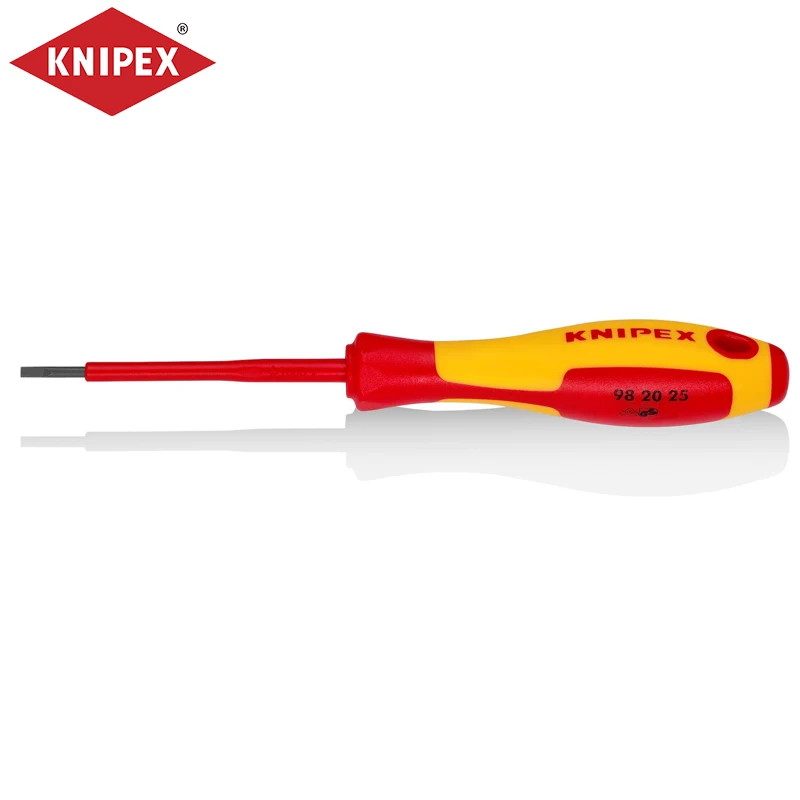 KNIPEX 98 20 55 Imported Insulated Slotted Screwdriver Knipex 98 20 10 Hand Tools 98 20 25 98 20 30 98 20 35 98 20 40