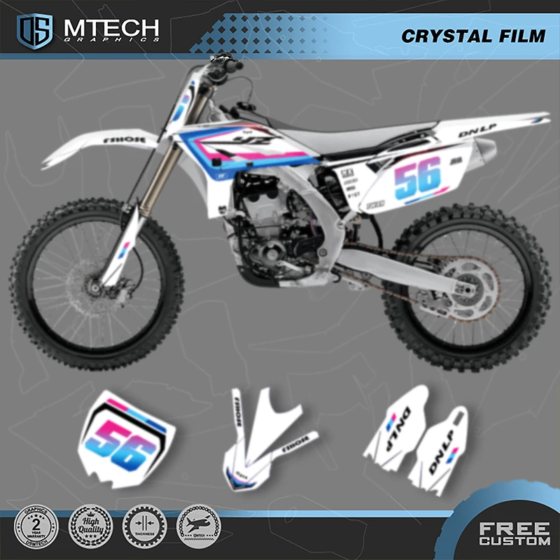 

DSMTECH мотоциклетные графические фоновые наклейки, наборы наклеек для YAMAHA YZF 250 2010 2011 2012 2013 009