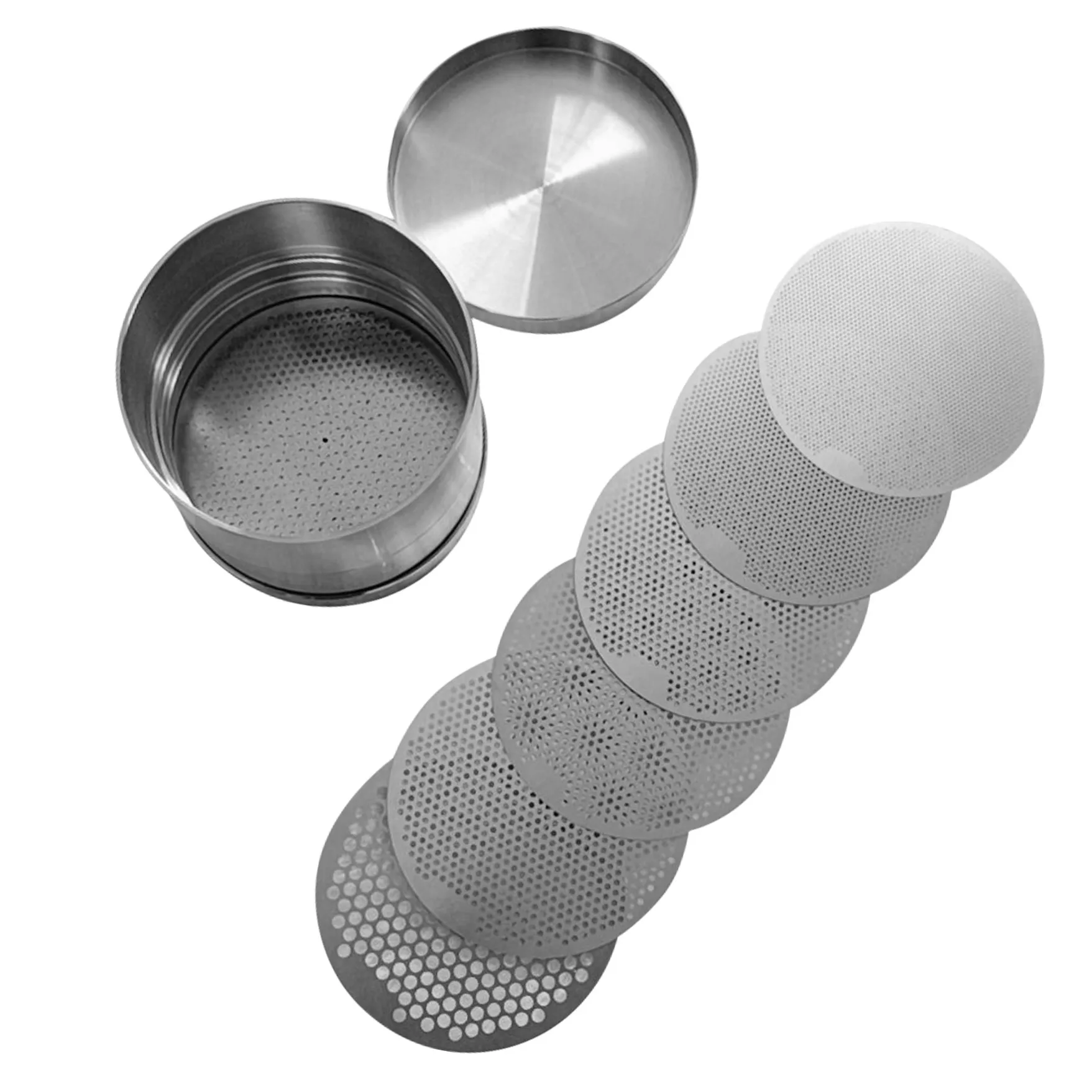 Large Plate Diamond Sieves Set-75 Precision Stainless Steel Sieves For Gemstone Grading