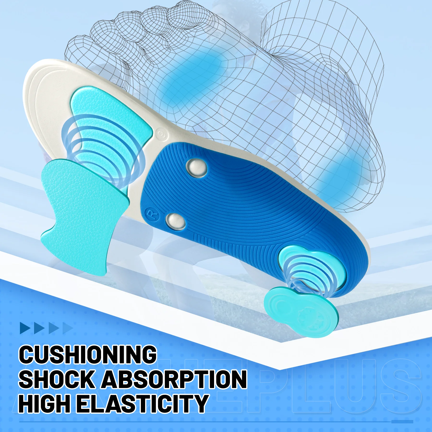 【Foot Pain Relief】Professional Arch Support Insoles - For Plantar Fasciitis, Heel Pain & Flat Feet