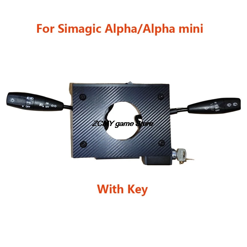Simulador de carreras, llave de volante, adaptador de limpiaparabrisas de señal de giro para Simagic Alpha/Alpha mini para ETS2