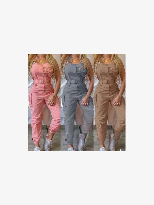 

Женские рабочие комбинезоны, брюки-карго, длинные брюки на все сезоны, базовые, без бренда, без зарегистрированной торговой марки
