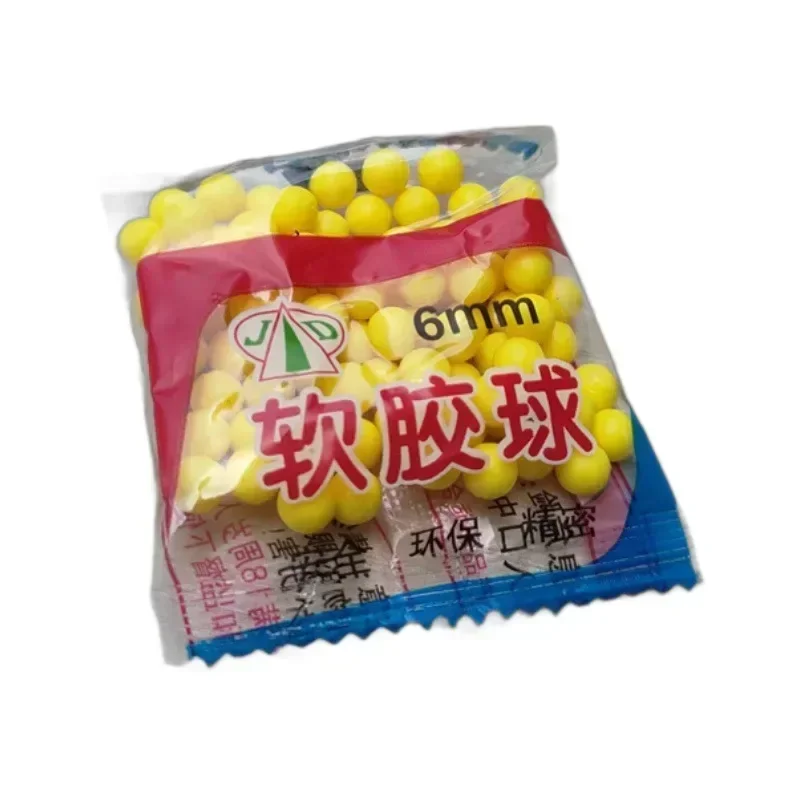 กระสุนปืนของเล่นขนาด 6 มม., กระสุนพลาสติก, กระสุนยาง, ลูกบอลยางนุ่มที่เป็นมิตรต่อสิ่งแวดล้อมและปลอดภัย