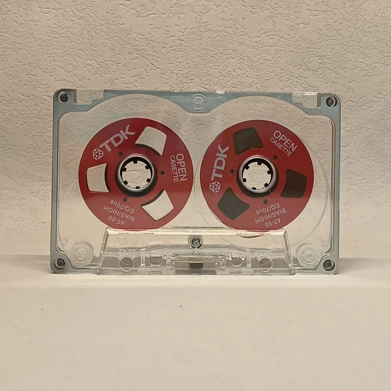 55 Minute Blank Tape Disk Double-Sided Metal Small Open Disk Blank Cassette Tape Tape Disk