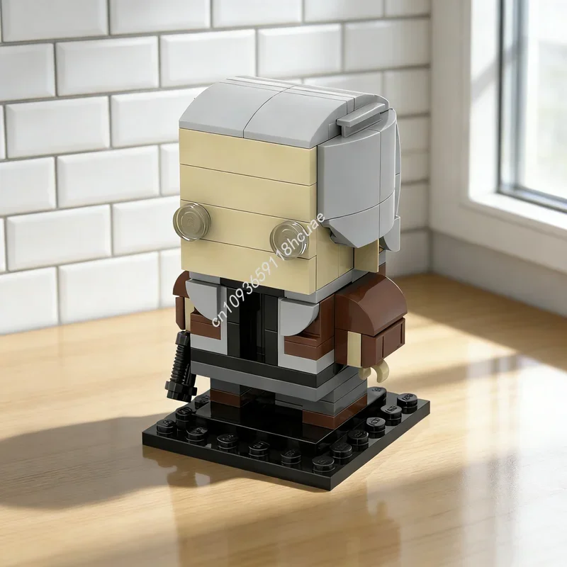 121pcs MOC Batou Bato Brickheadz Ghost The Shell Model Building Blocks Architecture Toy Festival Gifts Brick Education