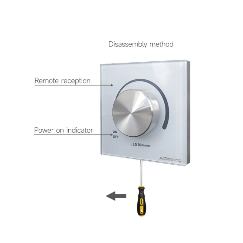 LED Infrared remote control Dimmer 500W SCR Dimmer Wall Switch Dimmable 220V