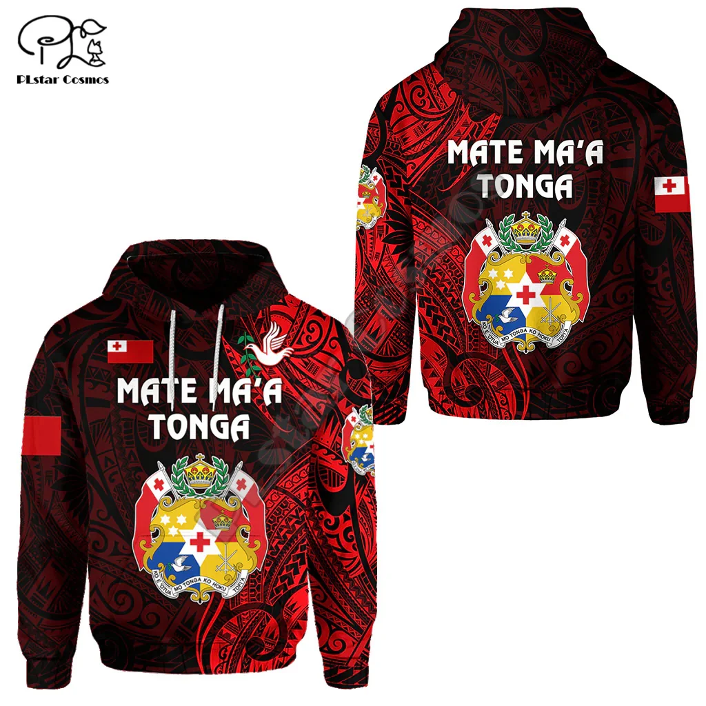 

Polynesian Country Tonga Hight School Tattoo Tribal Retro 3DPrint Harajuku Streetwear Long SleevesCasual Funny Jacket Hoodies X5