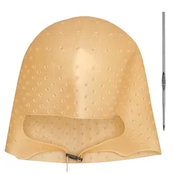 Professional Barber Hair Dye Hat Set Silicone Highlights Cap With Needle Hair Coloring Cap for Hairdresser Beauty Salon Tools
