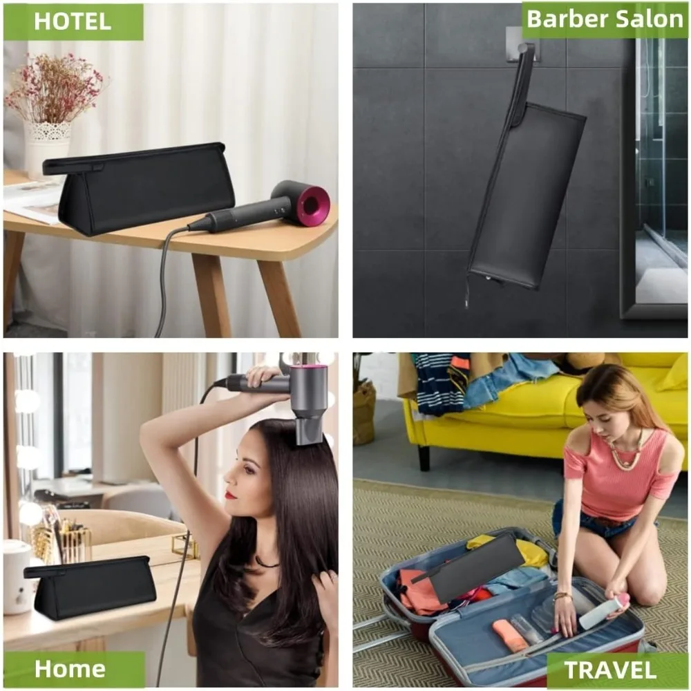 Pu Leather Travel Case Compatible with Dyson Airwrap Styler, Portable Waterproof Organizer Bag for Shark FlexStyle Attachments view 2