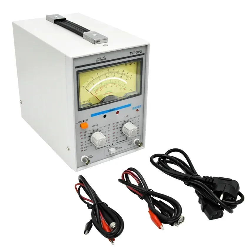 TVT-322 Dual Channel Milivoltmeter Double Needle Millivoltmeter New Design High Quality Pointer Voltage Measuring Instruments