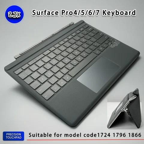 For Surface Pro5 Pro6 Pro7 Brand Keyboard Tablet 1796 1866 with Touchpad UK, Spain, Italy, Switzerland version