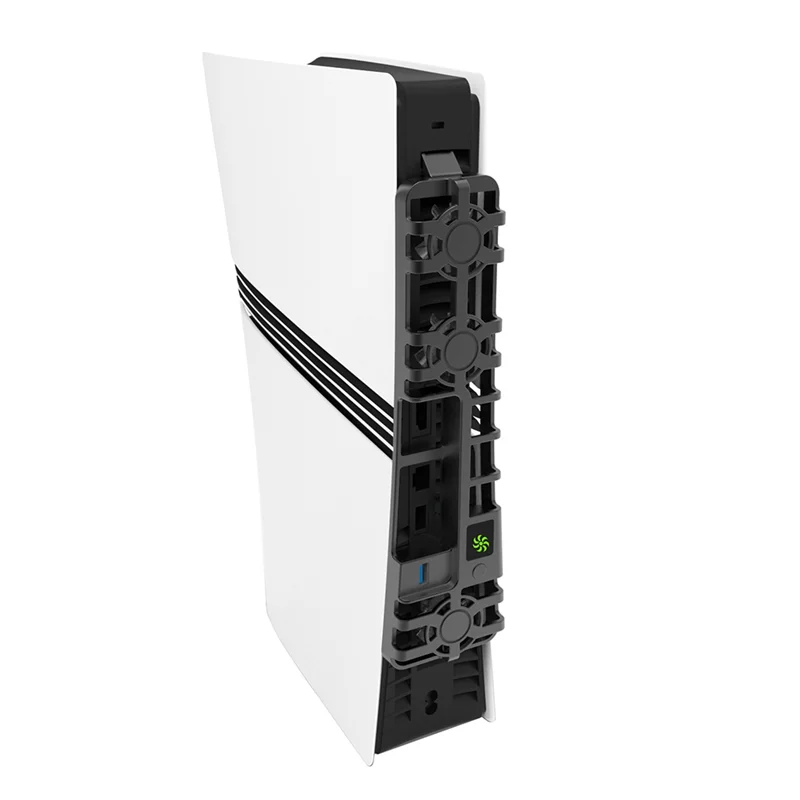 ABSQ-For PS5 PRO مروحة تبريد لوحدة التحكم في الألعاب PS5 الذكية التحكم في درجة الحرارة مروحة خلفية ثلاث سرعات مروحة قابلة للتعديل