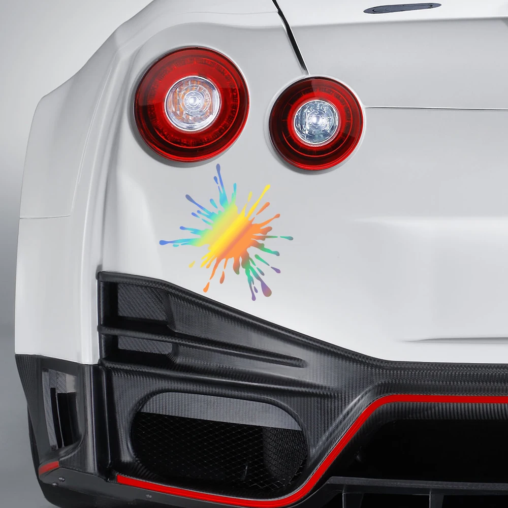 Creative Car Sticker Water Splash Pattern Vinyl Decal Waterproof Personalized Auto Body Window Styling Decoration Accessories