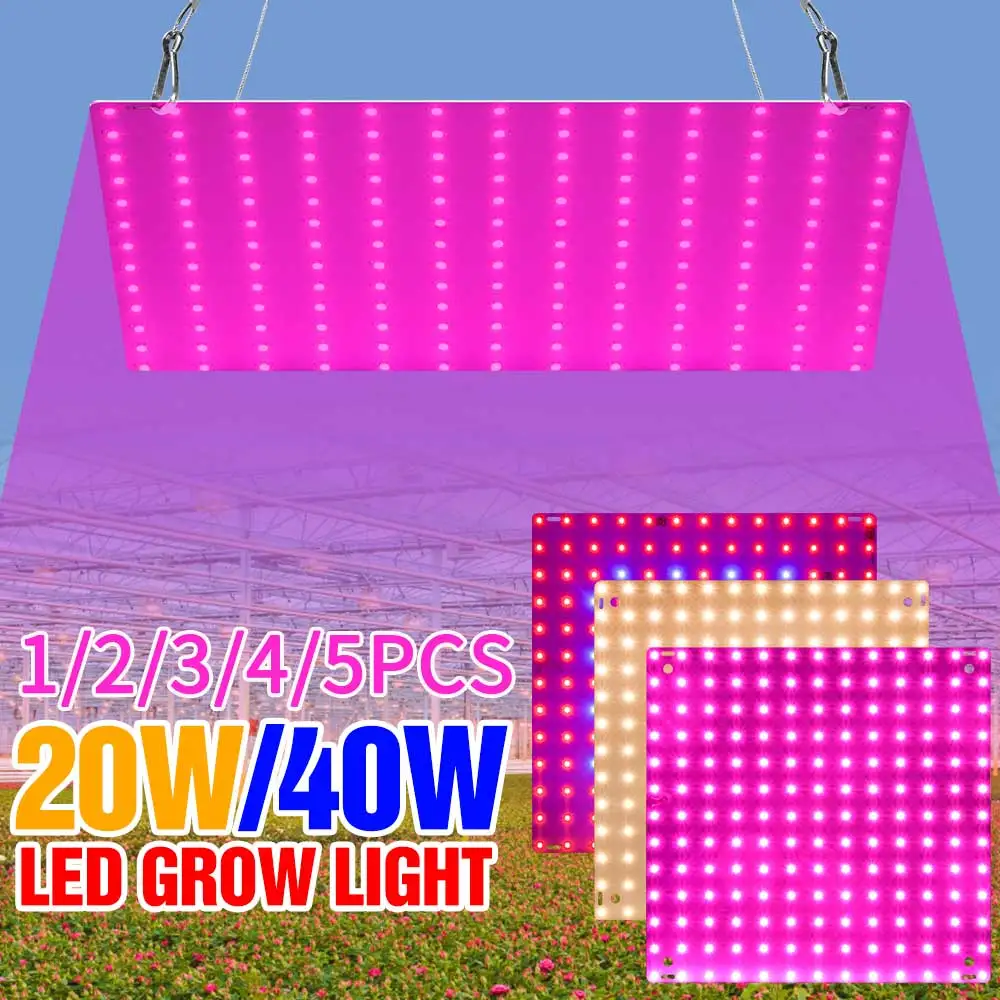 

LED Quantum Board Plant Grow Lights Full Spectrum Indoor Flower Hydroponics Greenhouse Tent Vegetables Potted Plants Cultivation