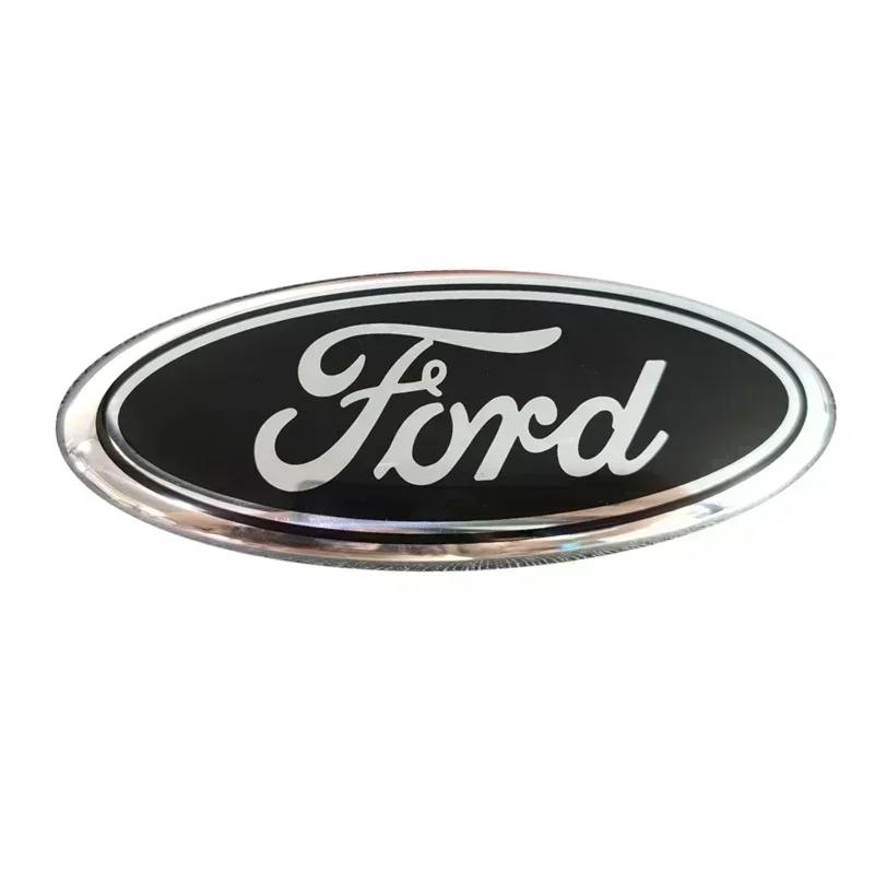 Emblema de coche de 14,5x5,8 cm para Ford Edge Escape Fiesta Transit Ranger Fusion Focus 2 3 Mondeo Kuga, pegatina para maletero trasero y capó