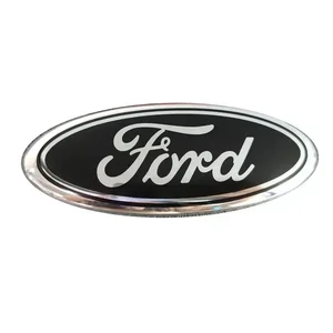 14.5x5.8cm emblema do carro para ford edge escape fiesta transit ranger fusão foco 2 3 mondeo kuga auto capô dianteiro traseiro tronco adesivo 12 principais vendas emblema ford - №1
