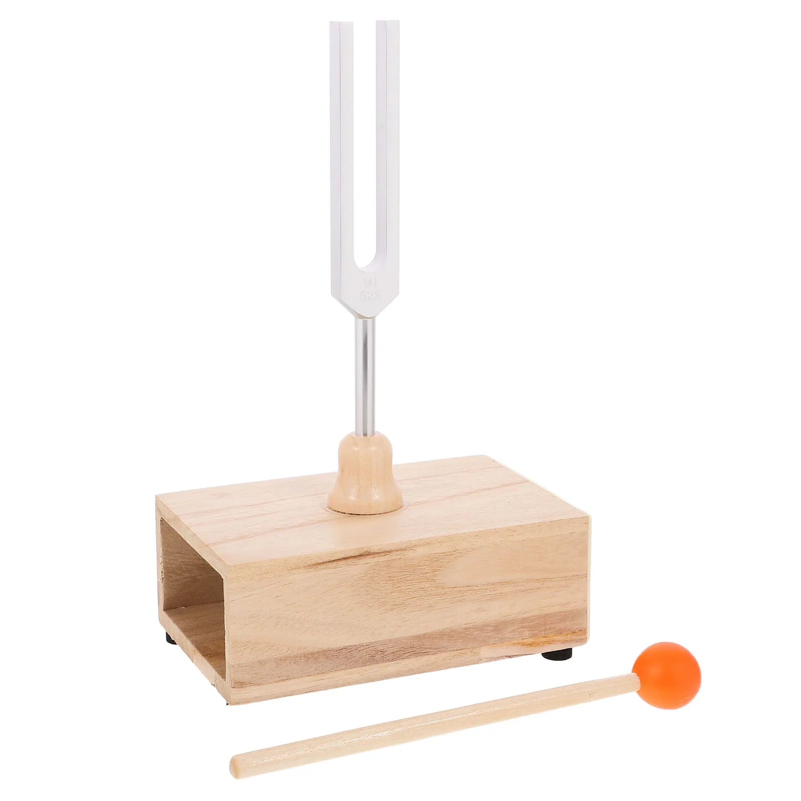 

1 set Aluminum Alloy Wood Resonator Tuning Fork 528Hz Healing Set for Meditation Yoga Sound Therapy Relaxation Instruments