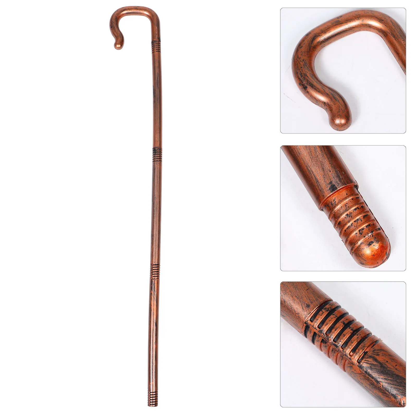 

Pharaoh Staff Halloween Prop Plastic Shepherd Cane Costume Accessory Stage Performance Cosplay Event Longlasting Use
