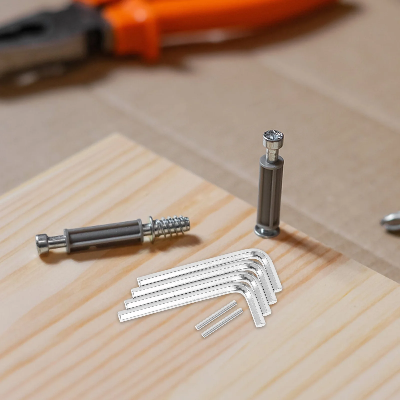 

1Set Stainless Steel Shelf Pin Set Key Design Heavy Duty Shelf Supports Stable Installation for Shelving Systems