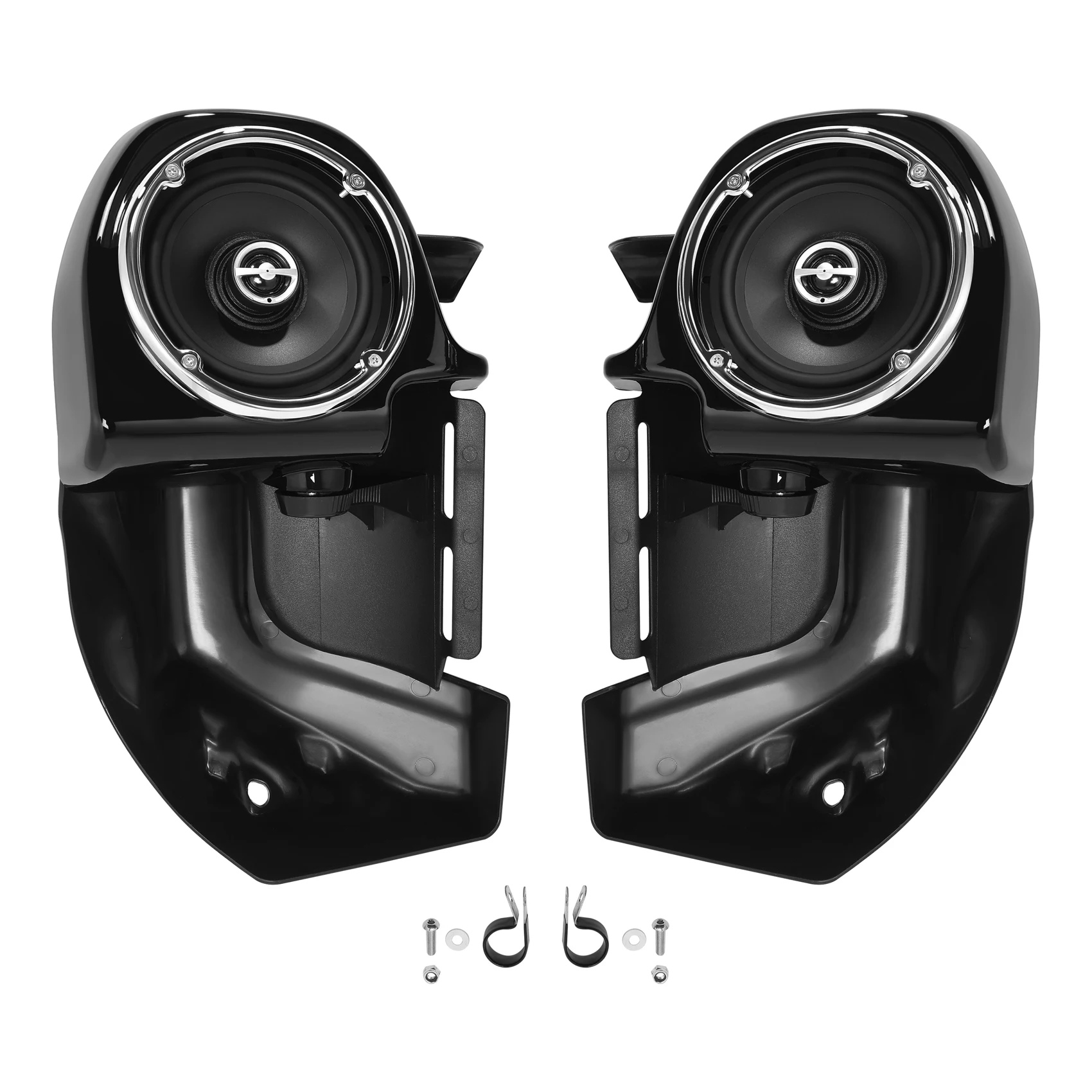 Untere belüftete Verkleidungsboxen für Motorräder + 6,5-Zoll-Lautsprecher für Harley Touring Road King Street Glide Electra Glide 1983-2013 2012