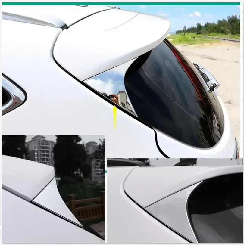 ABS Car Rear Spoiler Conner Rear Door cover Decorative Trims For Hyundai Tucson 2015 2016 2017 2018 Accessories