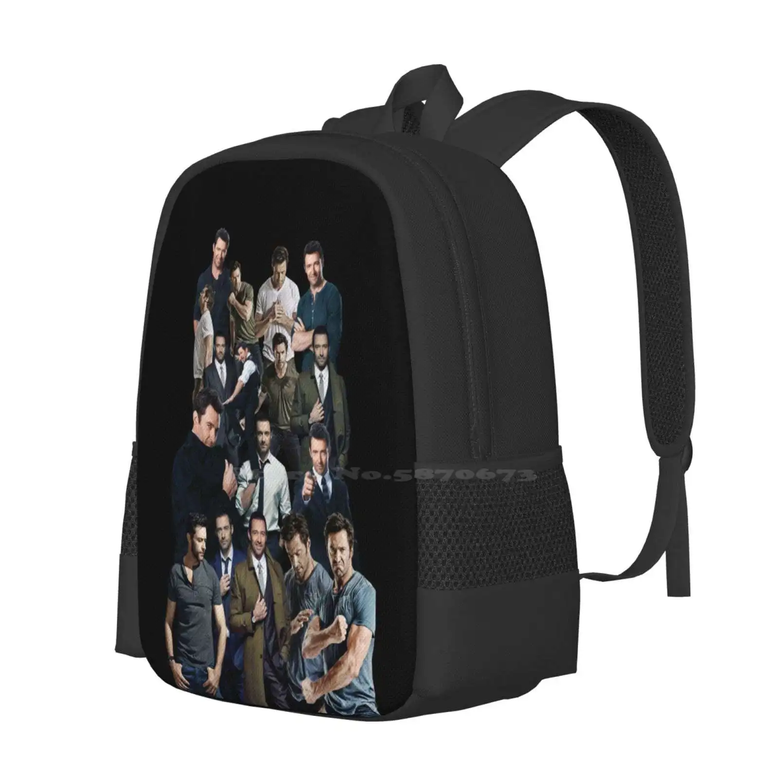 Hugh Jackman Fashion Pattern Design Travel Laptop School Backpack Bag Hugh Jackman James Logan Xmen X Men Comics The Greatest