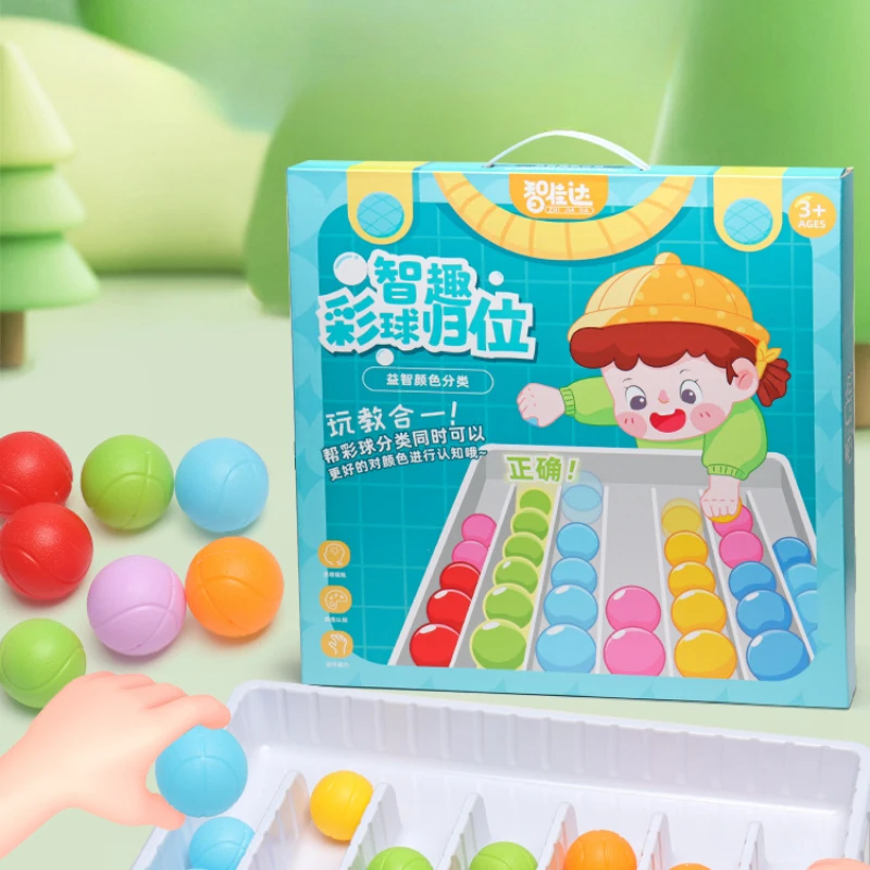 Flexibles Finger-Schachbrett, der den Ball in der Palme der Eltern-Kind-Interaktives Puzzle-Spielzeug rollt, Lern- und Bildungsspielzeug