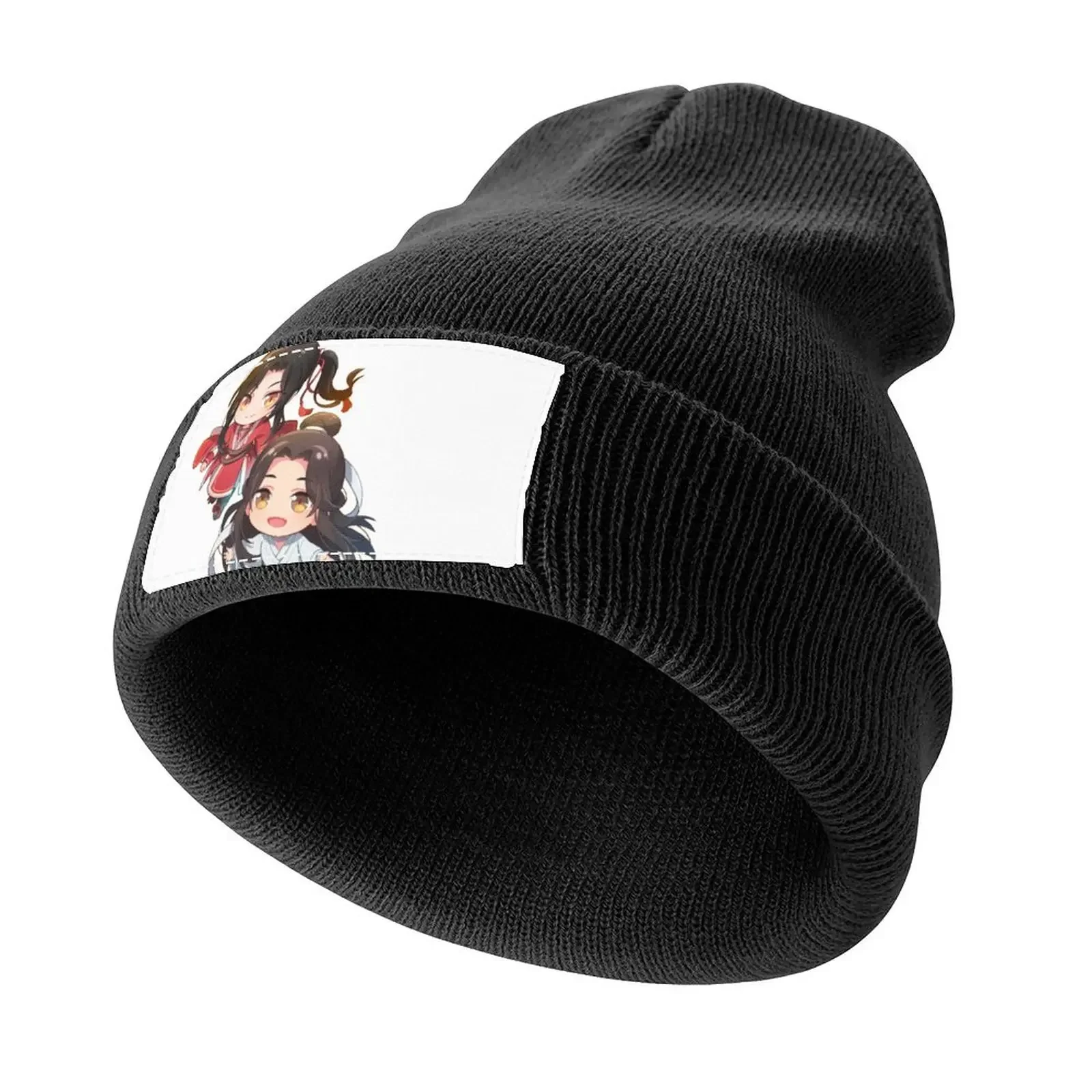 xie lian and hua cheng heaven officials blessing chibi Knitted Cap Anime funny hat Women's Beach Outlet 2025 Men's