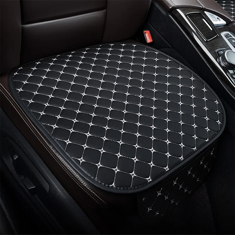 PU Leather Car Seat Cover Waterproof Car Seat Cushion Protector Mat Universal Front Breathable Car  Auto Vehicle Cushion Pad image 3