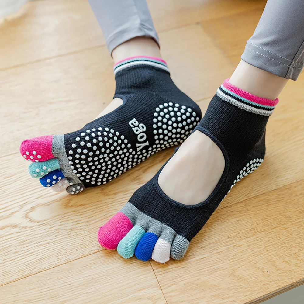 Colorful Five Finger Yoga Sock - Pilates Yoga Hose review and price