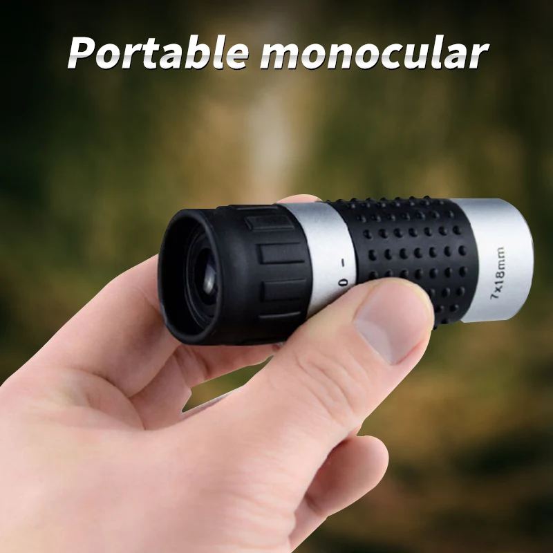 7x18 Monoculars Golf Hd Rangefinder Mini Portable Outdoor Telescope for Hunting Golf Hiking Bird Watching