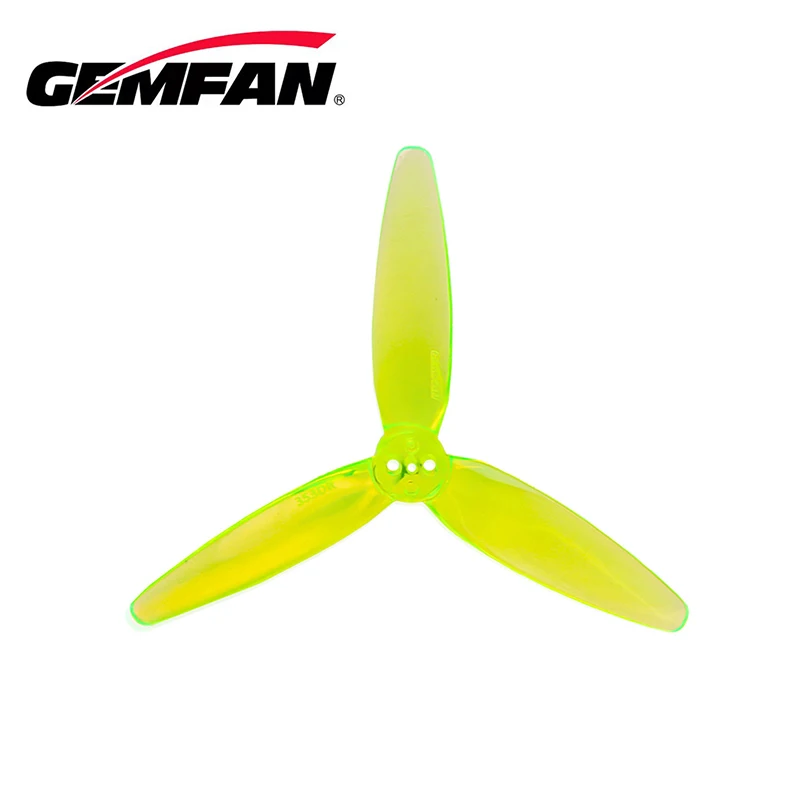 Gemfan 10 pares (10CW + 10CCW) 353D 1,5mm 3 orificios 3,5 pulgadas 1404 4600KV/493D 4,9 pulgadas 2207 2050KV hélice para Dron de estilo libre 3D
