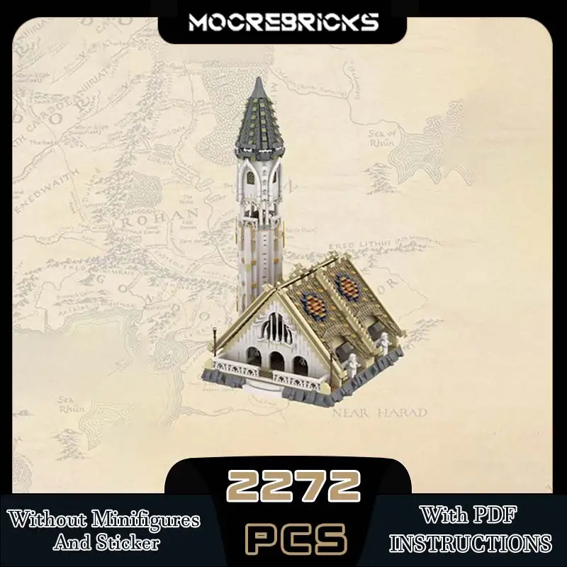 Película interestelar arquitectura del desierto Rivendell UCS bloque de construcción famoso Castillo tecnología DIY juguete de ladrillo modelo de alta dificultad