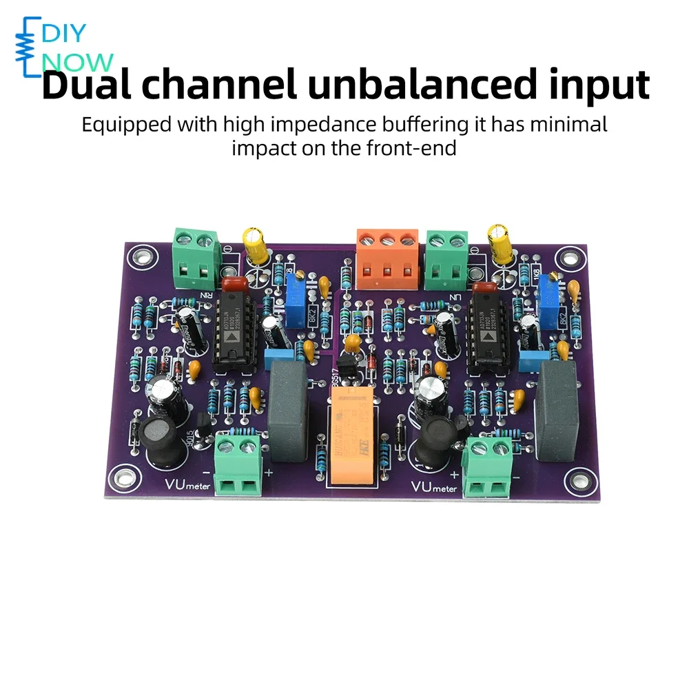 Professional VU Meter Drive Board Driver Module Dual-Channel Professional-Grade Level Meter Driver Board for Audio Equipment
